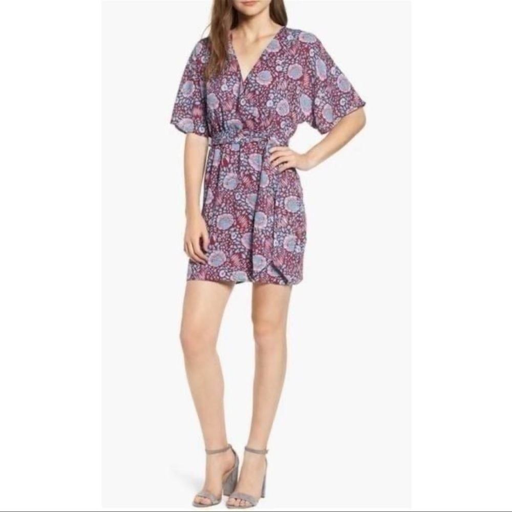 Rebecca Minkoff Janae Floral Mini Wrap Dress